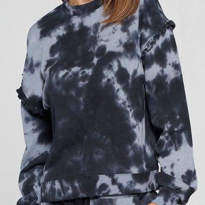 MOCK NECK TIE DYE PULLOVER